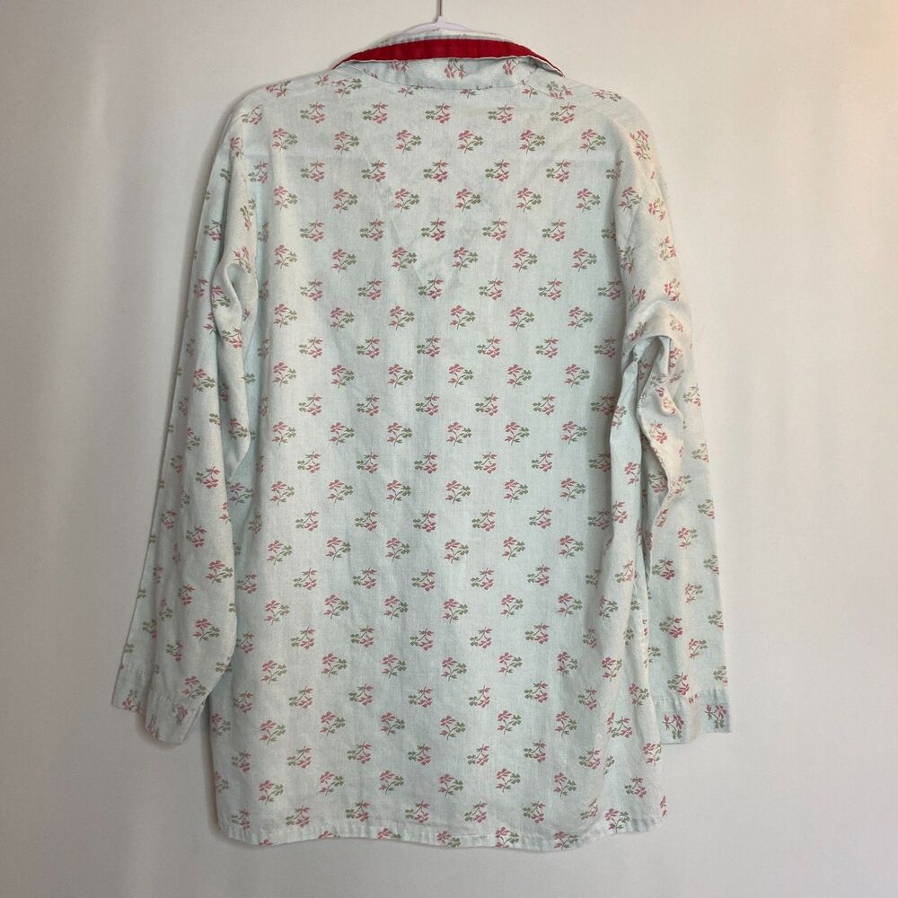 Vintage JC Penney Ditsy Flower Print Long Sleeve Button Up Pajama Set Size L - Picture 4 of 14
